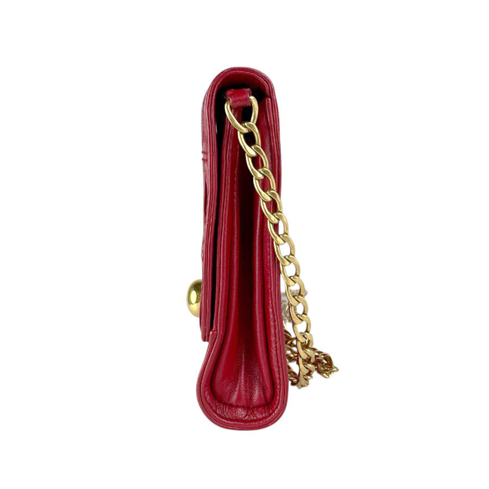 PRADA Red Leather Shoulder Bag - Picture 2 of 13